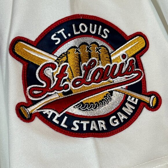 St. Louis Baseball Jersey 2XL Embroidered White Red All Star Game - Picture 4 of 8